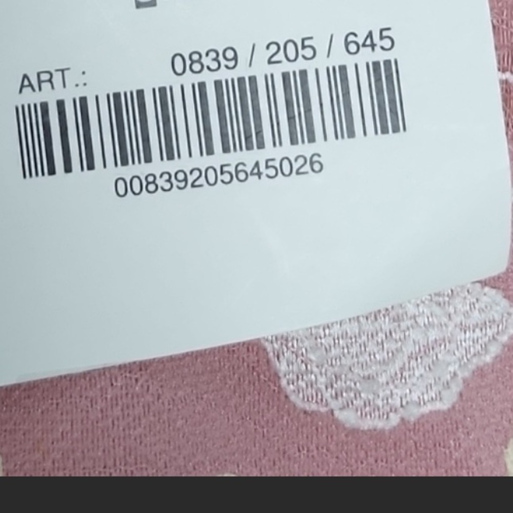 ZARA Blouse Pink Short Bell Sleeve Lace Crop Ribbed Round Neck Sheer Top… - Picture 14 of 15